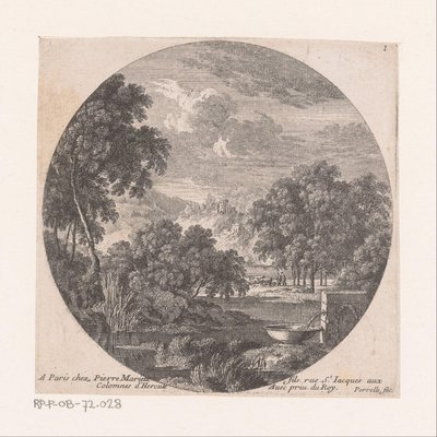 Paysage fluvial avec source - Nicolas Perelle