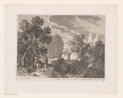 La Tentation du Christ par Satan (Paysages avec scènes de la vie du Christ) - Nicolas Perelle
