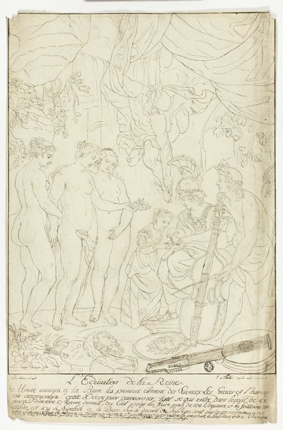 Éducation de Marie de Médicis - Nicolas Pierre Loir