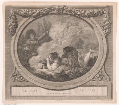La laitière trébuche avec son pot de lait - Nicolas Ponce