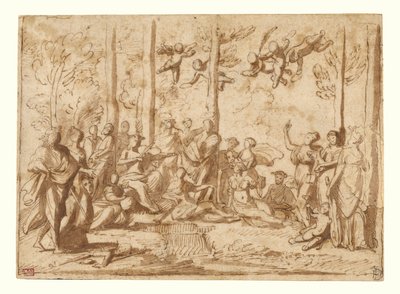 Apollon et les Muses sur le mont Parnasse - Nicolas Poussin