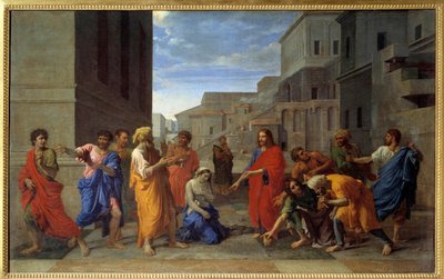 Le Christ et la femme adultère, peinture de Nicolas Poussin - Nicolas Poussin