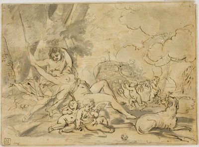 Figures, char et chien - Nicolas Poussin