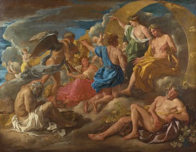 Helios und Phaëton mit Saturn und den vier Jahreszeiten - Nicolas Poussin