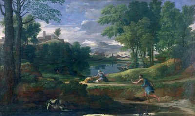 Paysage avec un homme tué par un serpent, c.1648 - Nicolas Poussin
