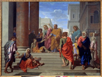 Saint Pierre et Saint Jean guérissant le boiteux - Nicolas Poussin