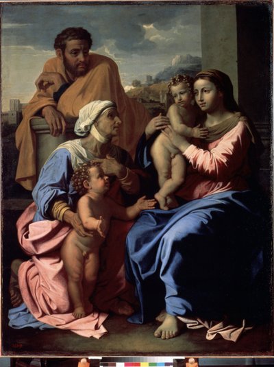 La Sainte Famille avec Jean-Baptiste et Sainte Élisabeth - Nicolas Poussin