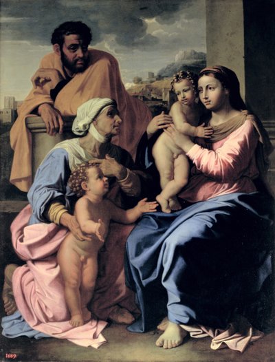 La Sainte Famille avec Sainte Élisabeth et Jean-Baptiste - Nicolas Poussin