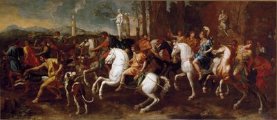 La Chasse de Méléagre. Héros de la mythologie grecque célèbre pour la chasse au sanglier de Calydon. Peinture de Nicolas Poussin - Nicolas Poussin