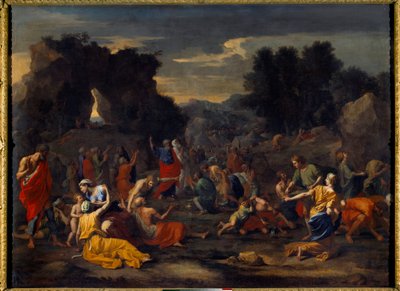 Les Israélites ramassant la manne dans le désert - Nicolas Poussin