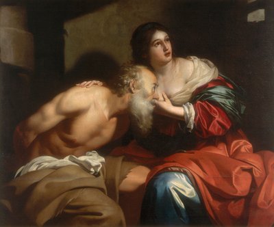 Charité romaine, œuvre de Nicolas Regnier, conservée à la Galleria Estense de Modène - Nicolas Regnier