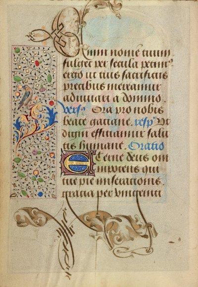 Page de texte décorée - Nicolas Spierinc