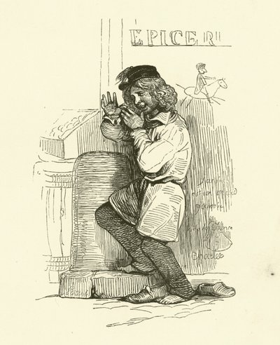 Le Gamin (gravure) - Nicolas Toussaint (after) Charlet