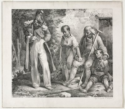 Mendicité, 1819 - Nicolas Toussaint Charlet