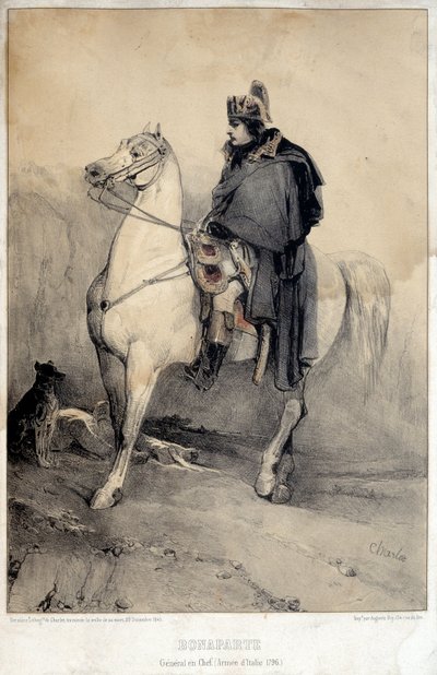 Portrait équestre de Napoléon Ier Bonaparte, général en chef de l