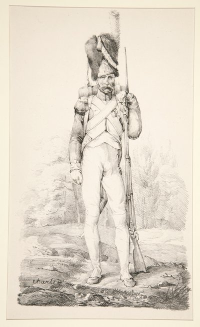 Grenadier à pied de la Vieille Garde, de la série La Vieille Armée Française - Nicolas Toussaint Charlet