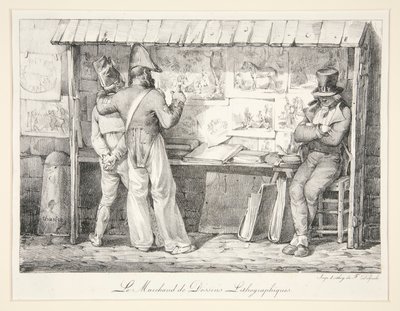 Le Marchand de Dessins Lithographiques - Nicolas Toussaint Charlet