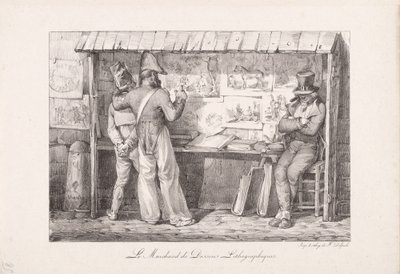Le marchand de dessins lithographiques - Nicolas Toussaint Charlet