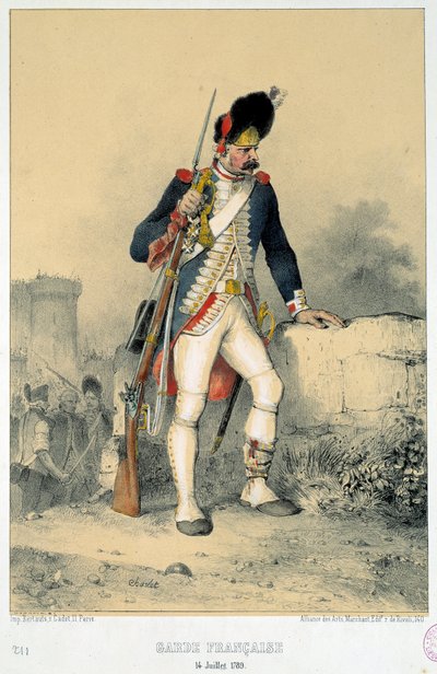 Membre de la garde française (14 juillet 1789). Gravure de Nicolas Toussaint Charlet (1792-1845) - Nicolas Toussaint Charlet