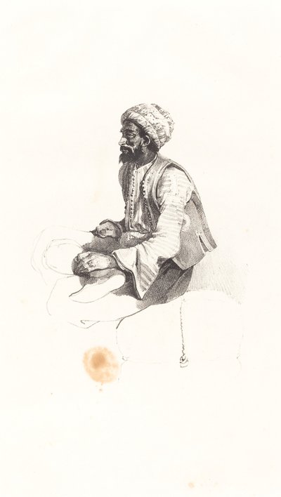 Turc assis - Nicolas Toussaint Charlet