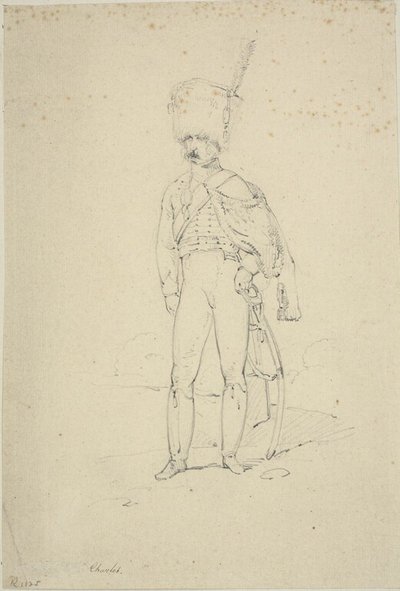 Hussard debout - Nicolas Toussaint Charlet