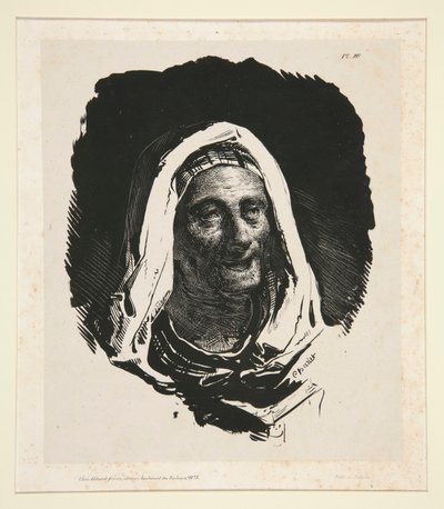 Tête de vieille femme - Nicolas Toussaint Charlet