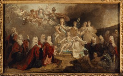 Allégorie des fiançailles de Louis XV avec l