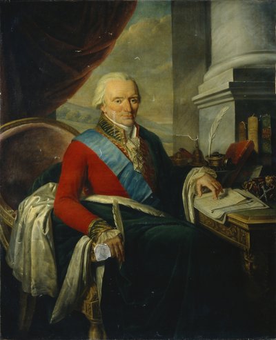 Portrait du Prince Mikhaïl Mikhaïlovitch Shcherbatov 1733-1790, fin 18ème siècle - Nicolas de Courteille