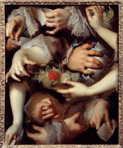 Études de mains. Peinture de Nicolas De Largillière (1656-1746) - Nicolas de Largillière