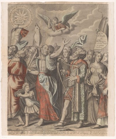 Triomphe du Christ avec des figures de l