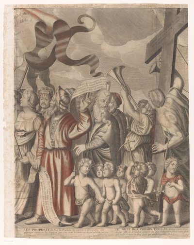 Triomphe du Christ avec des figures de l