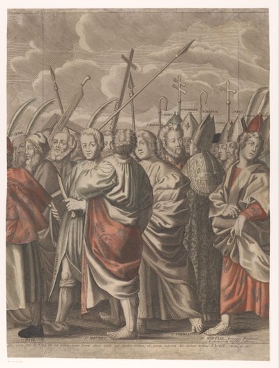 Triomphe du Christ avec des figures de l