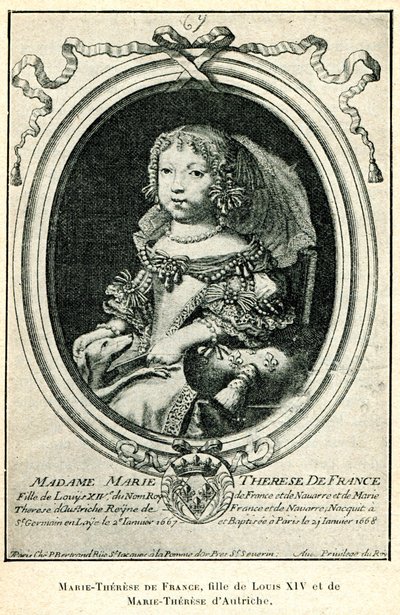 Cabanès, Éducation de Princes007 Marie-Thérèse de France enfant - Nicolas de Larmessin