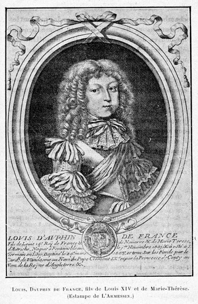 Cabanès, Éducation de Princes012 Louis, Dauphin de France, fils de Louis XIV et de Marie-Thérèse - Nicolas de Larmessin