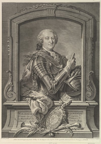 Portrait du Maréchal de Lowendal - Nicolas de Larmessin