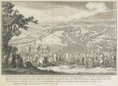 La Bataille de Poltava le 27 juin 1709 - Nicolas de Larmessin II