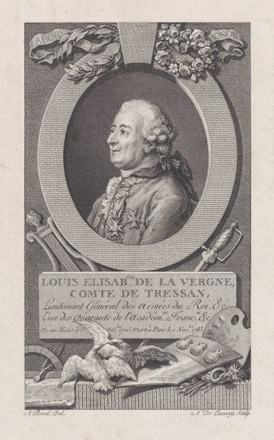 Portrait de Louis Elisabeth de La Vergne, Comte de Tressan, 1783-92 - Nicolas de Launay