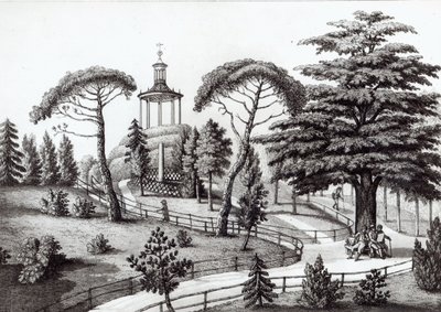Le Labyrinthe du Jardin des Plantes, Paris, gravé par François Aubertin (1773-1821) - Nicolas the Younger Huet