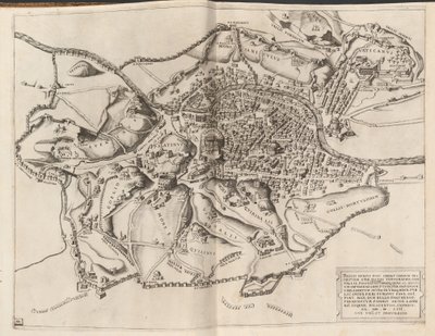 Carte topographique de la Rome antique - Nicolaus Beatrizet