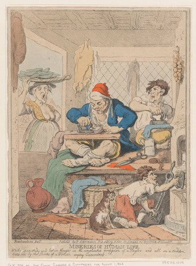 Misères de la vie humaine : En pleine étude et perdu dans la pensée complexe..., octobre 1807 - Nicolaus Heideloff