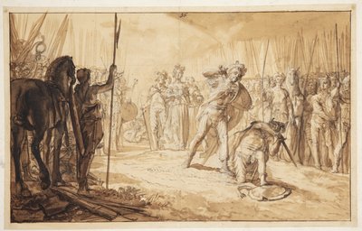 Combat singulier du roi Skjold avec Skate - Nicolaus Knüpfer