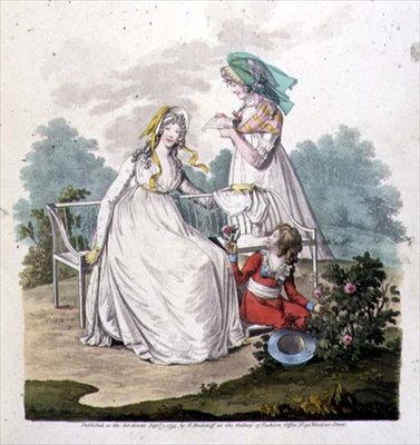 Garçon en culottes et robes à crinoline de la 