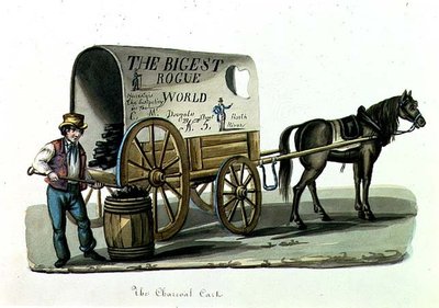 Le Chariot de Charbon, vers 1840-44 - Nicolino Calyo