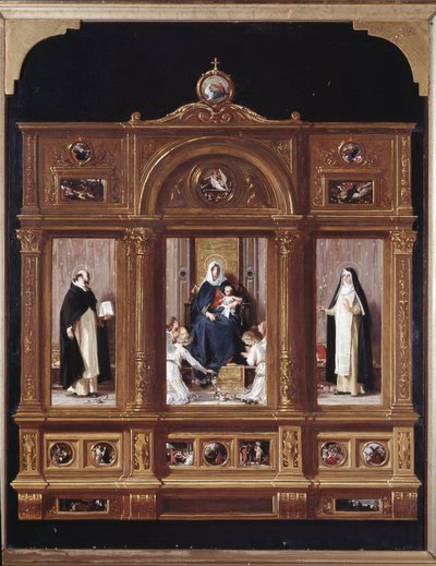 Vierge du rosaire (Représentation en mise en abyme d