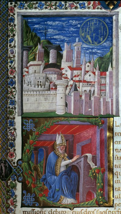 Saint Augustin écrivant - Nicolo Polani