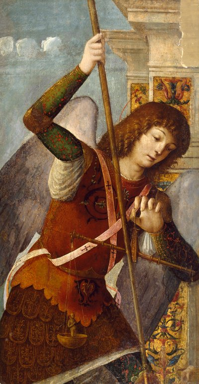 Panneau de triptyque avec l