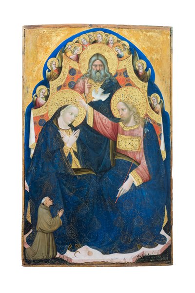 Couronnement de la Vierge avec donateur de l