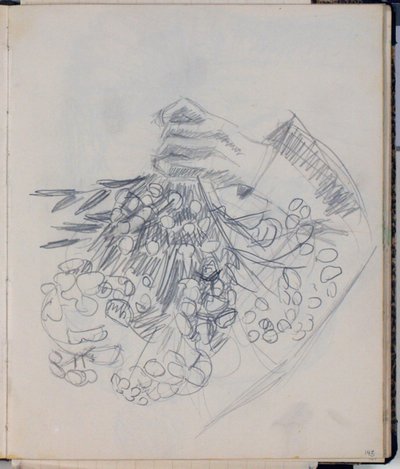 Le bras droit de H. C. Andersen. Esquisse pour "La prairie de Nysø" (Odense) - Niels Larsen Stevns