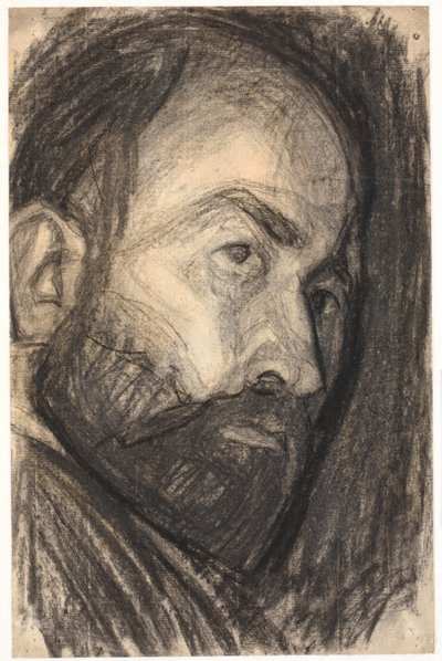 Autoportrait. Tête 3/4 profil vers la droite - Niels Larsen Stevns