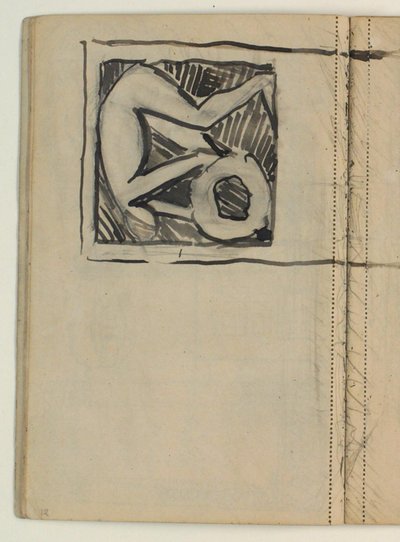 Esquisse pour la tombe de Poul S. Christiansen - continue sur la page suivante (13) - Niels Larsen Stevns